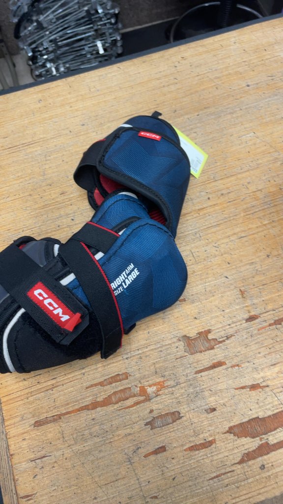 CCM Next Hockey Elbow Pads - Navy/Black - Size Large