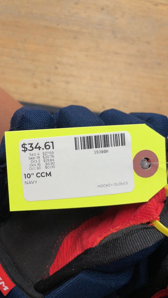 CCM Next Hockey Gloves - 10" Navy