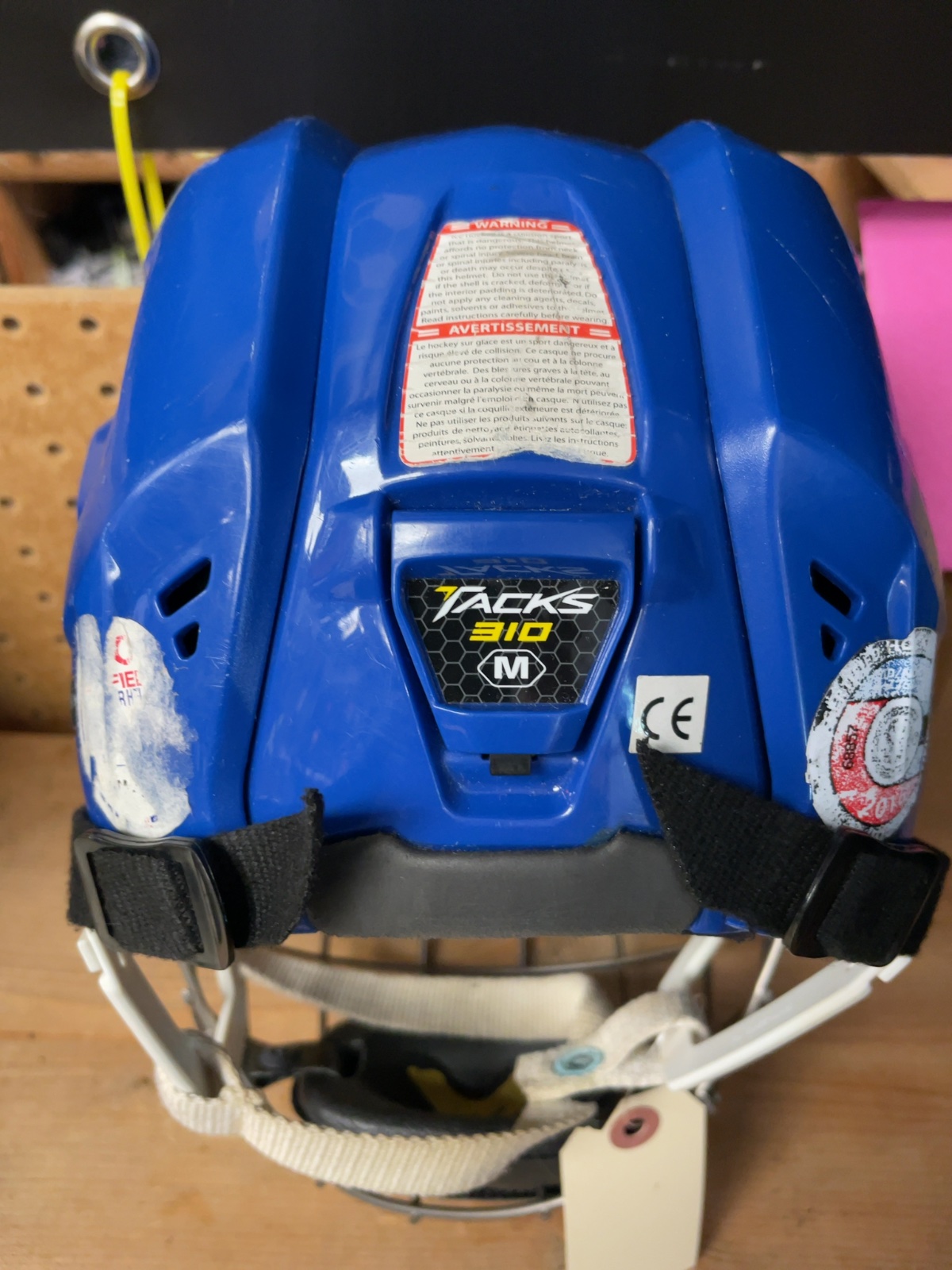 CCM Tacks 310 Size M 55-59cm Blue Hockey Helmet with Cage