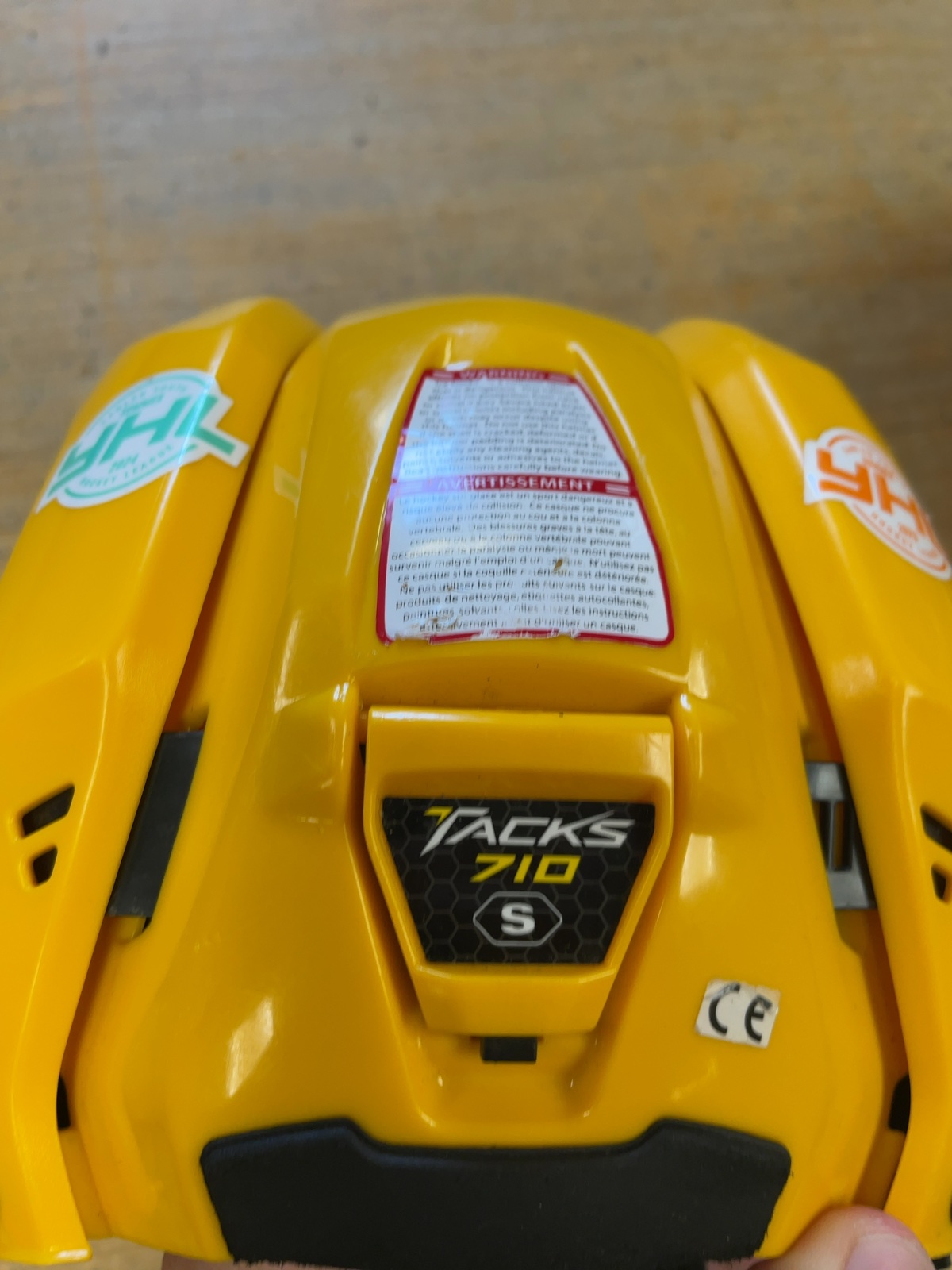 CCM Tacks 710 Hockey Helmet - Yellow - Small
