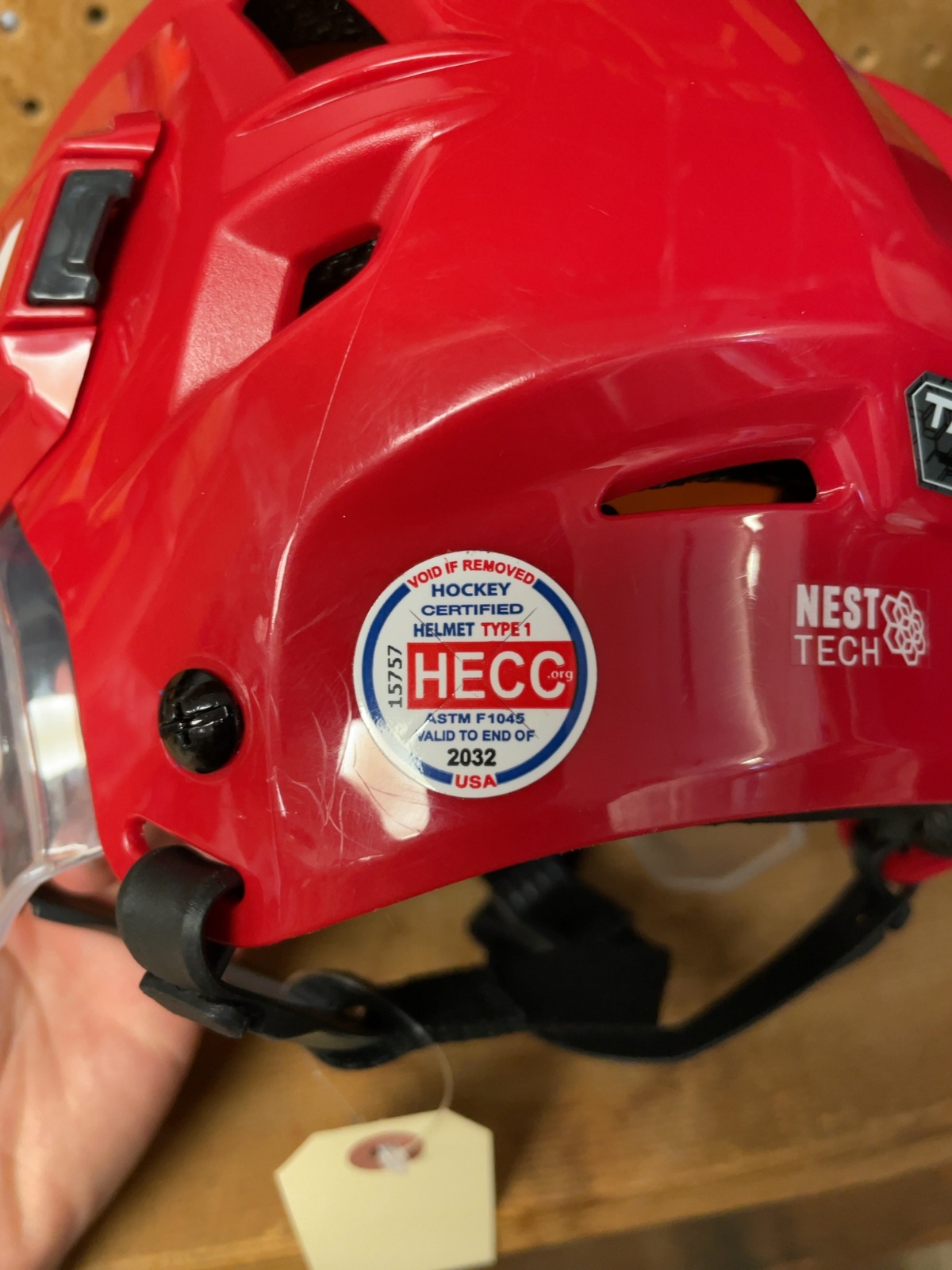 CCM Tacks 720 Size S Red Hockey Helmet