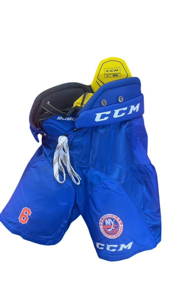 CCM Tacks 9060 Hockey Pants Burnaby Junior Islanders Used Junior Medium - image 1