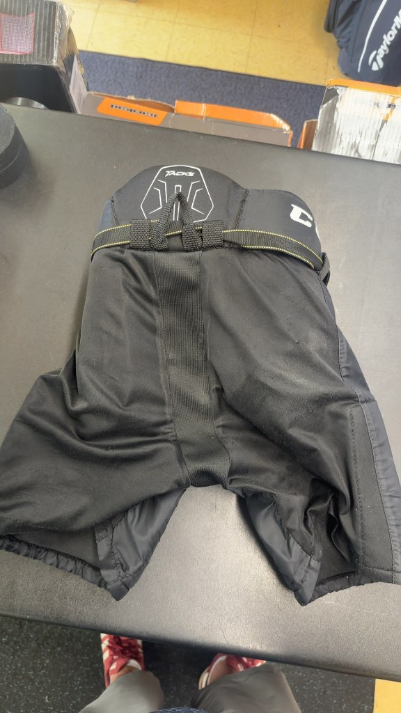 CCM Tacks Youth Hockey Pants Black Used Size Youth Medium
