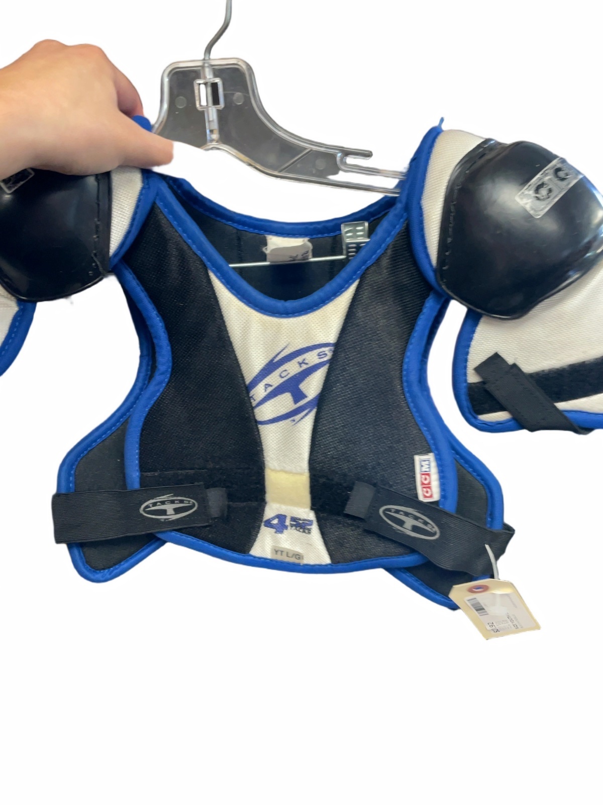CCM Tacks YT L/G Hockey Shoulder Pads - image 1