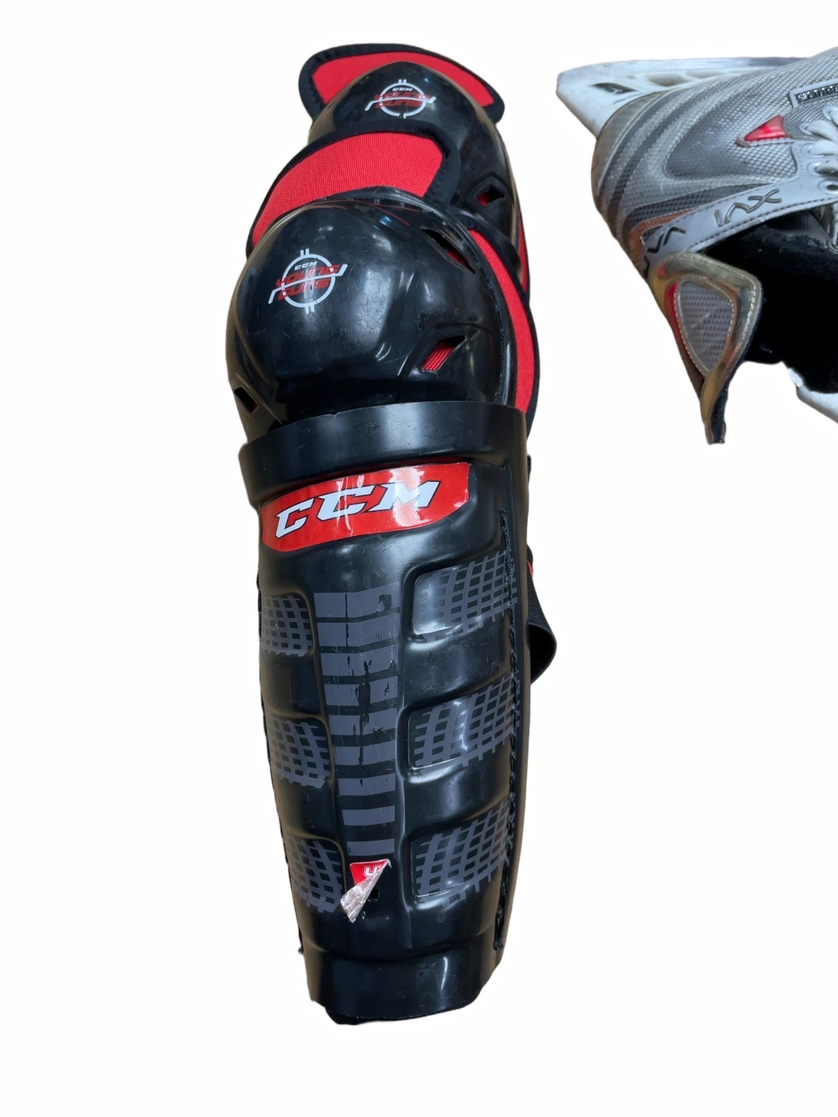 CCM U+ 10" Hockey Shin Pads - image 1
