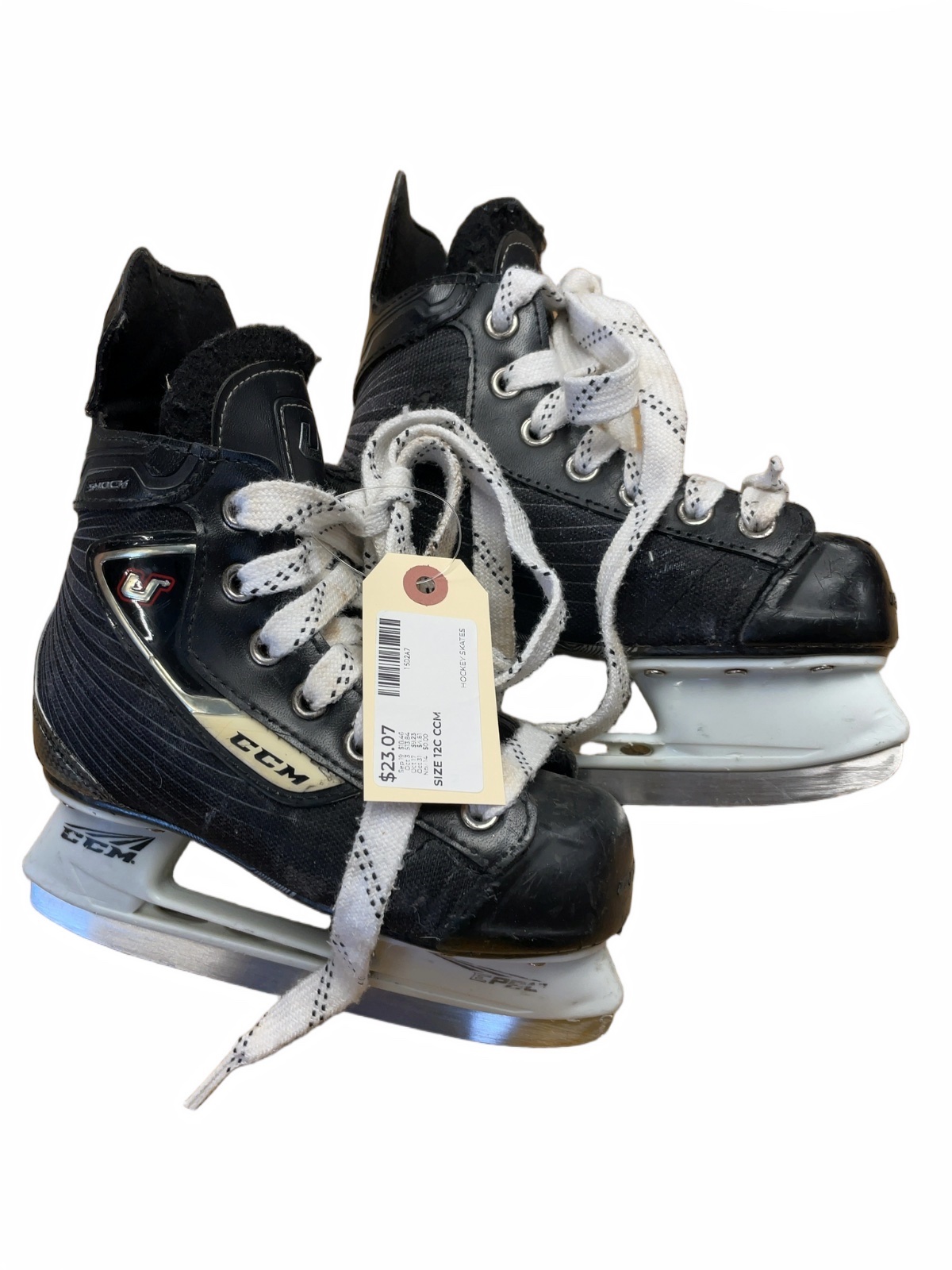 CCM U+ Shock Size 12C Hockey Skates - image 1