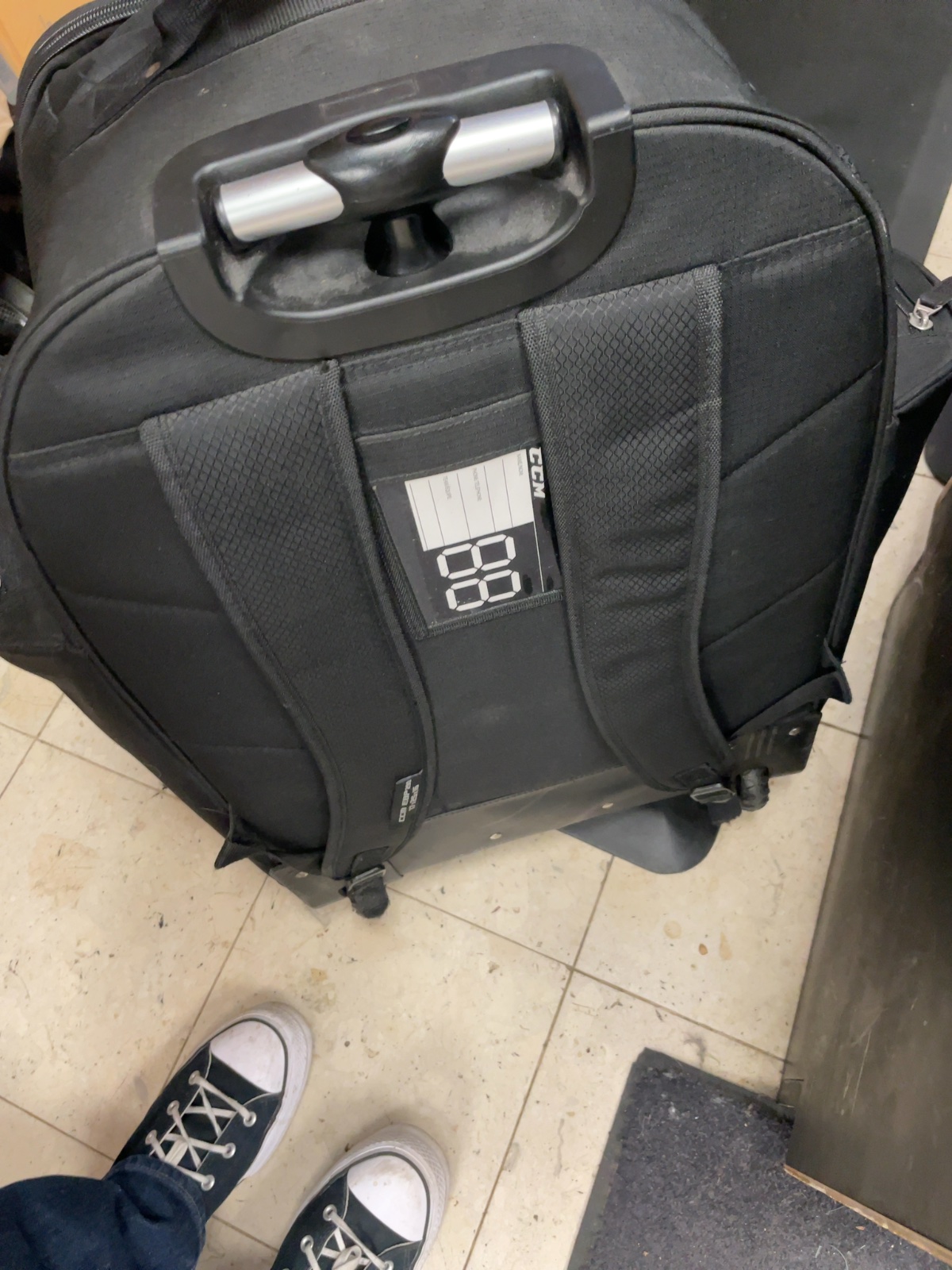 CCM Wheeled Hockey Bag Black