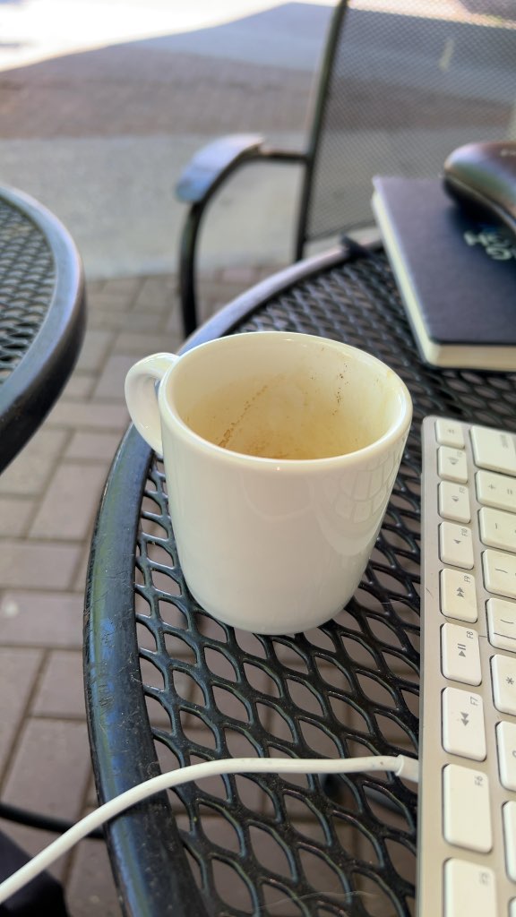 Ceramic Espresso Cup White Used Small