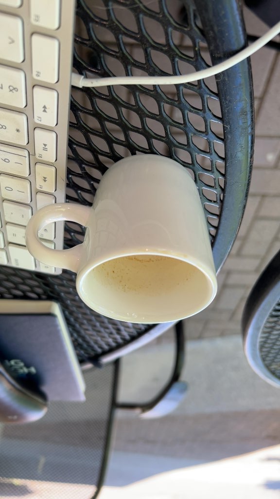 Ceramic Espresso Cup White Used Small