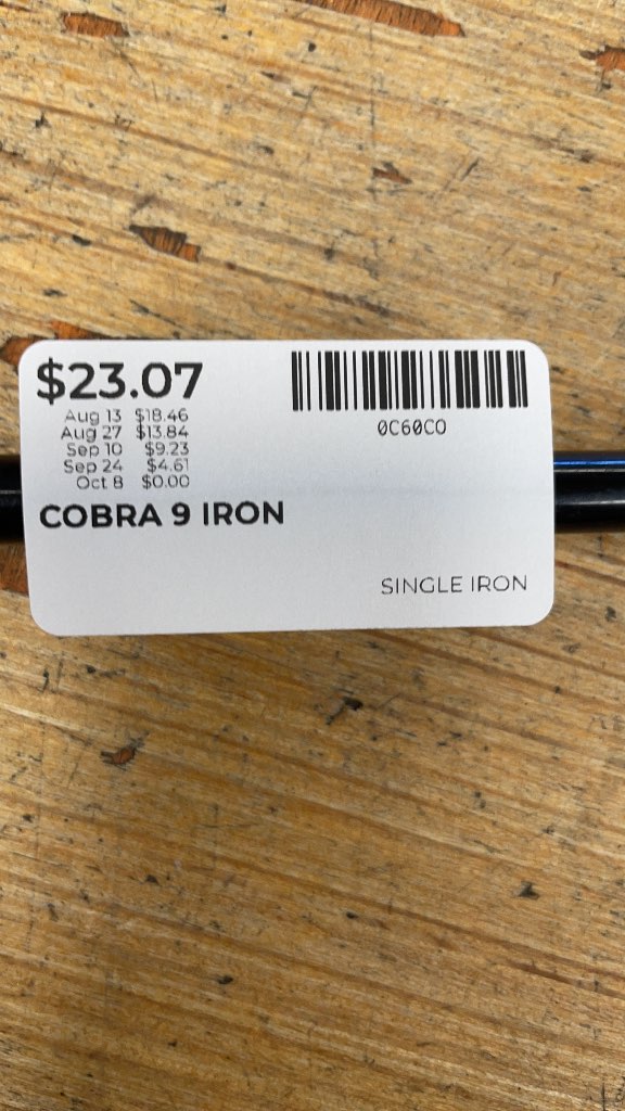Cobra S3 MAX 9 Iron