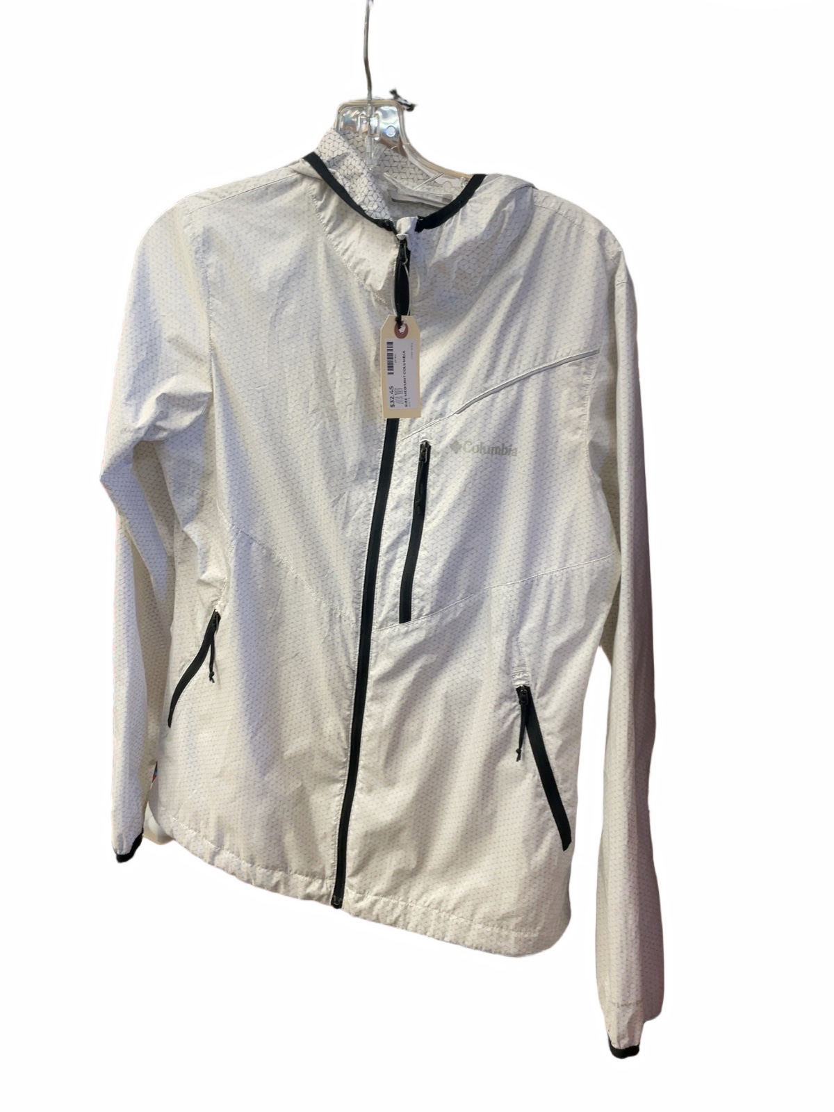Columbia Jacket Shell Medium White Patterned - image 1