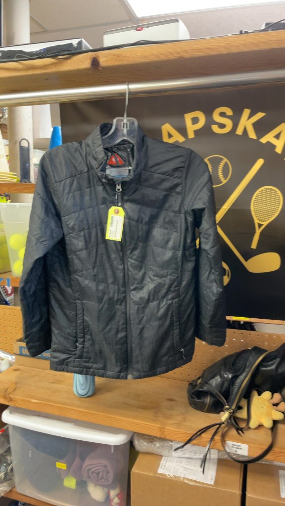 Columbia Junior Large Black Shell Jacket