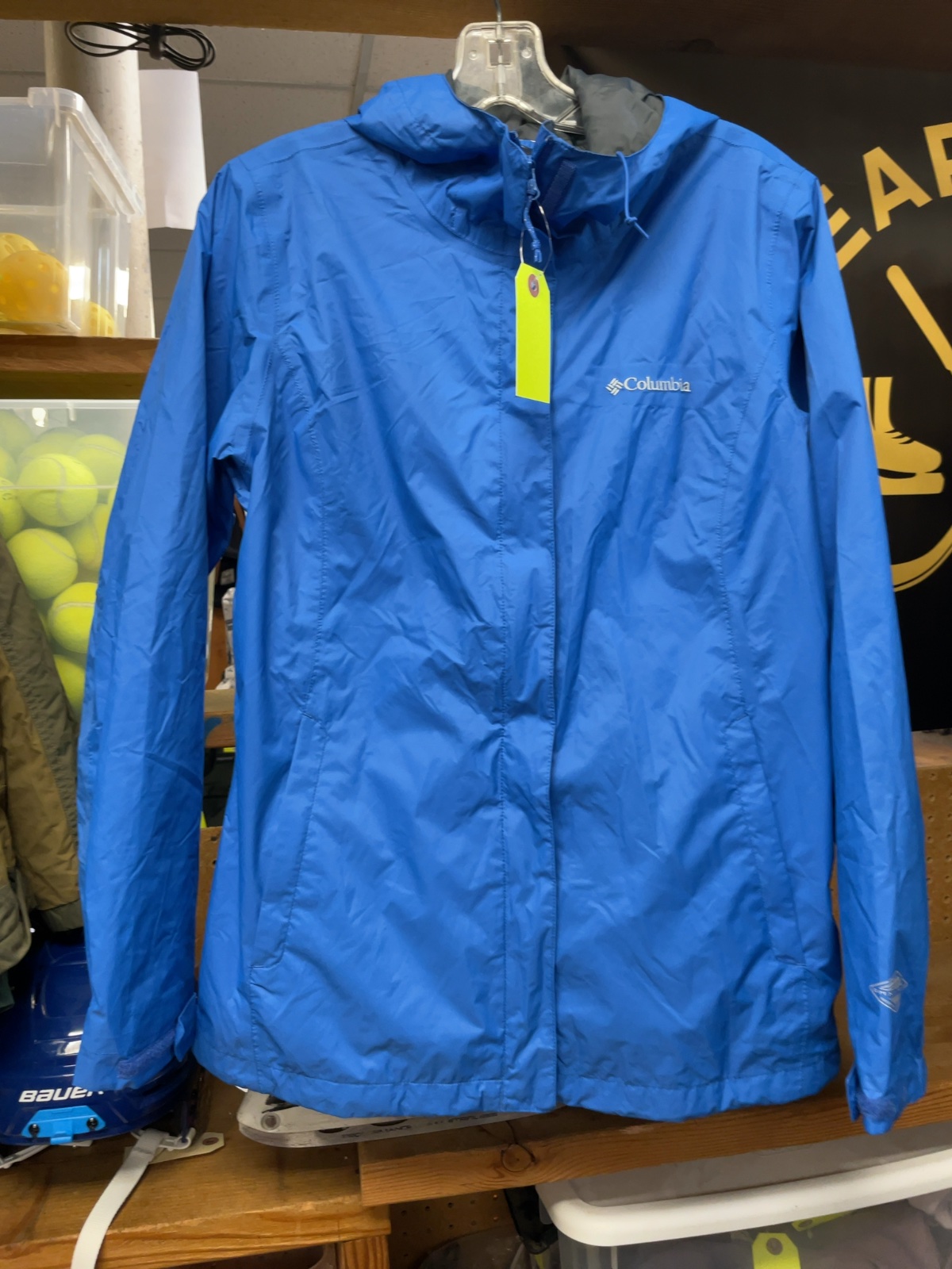 Columbia Omni-Tech Size Large Blue Rain Jacket