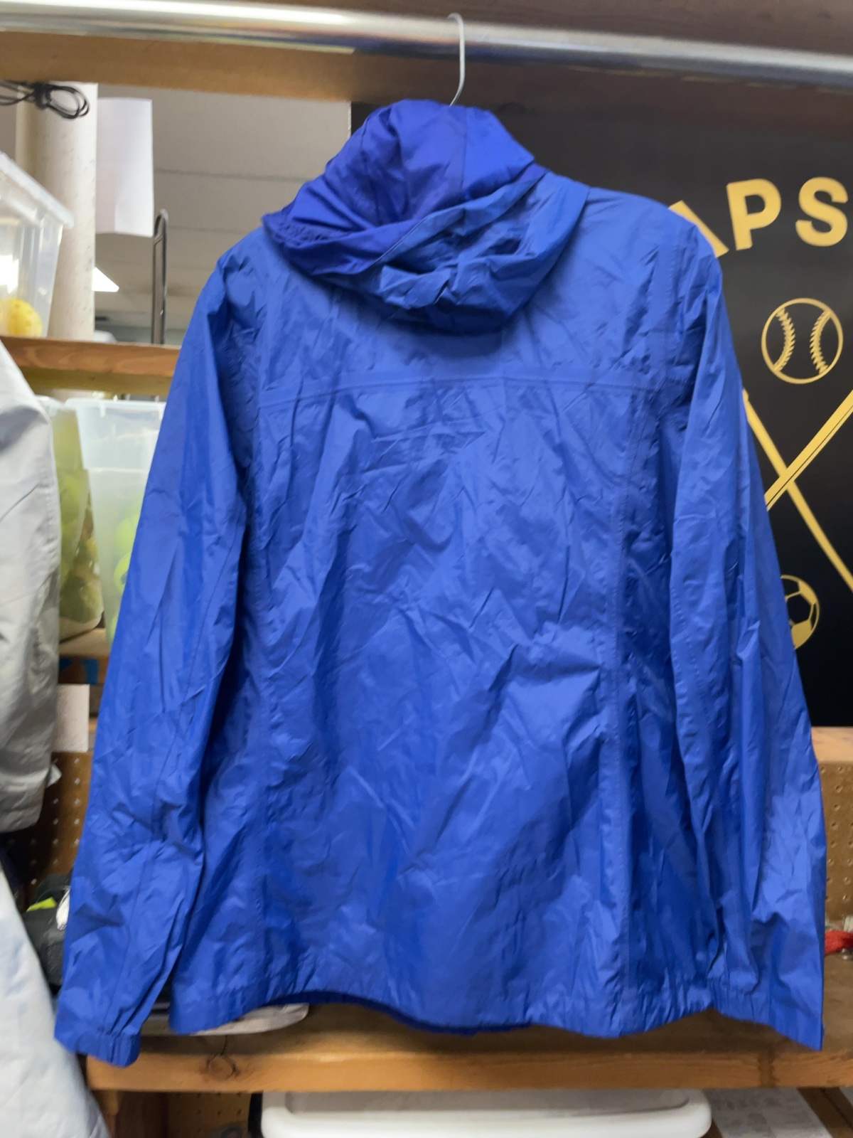 Columbia Omni-Tech Size Medium Blue Rain Jacket