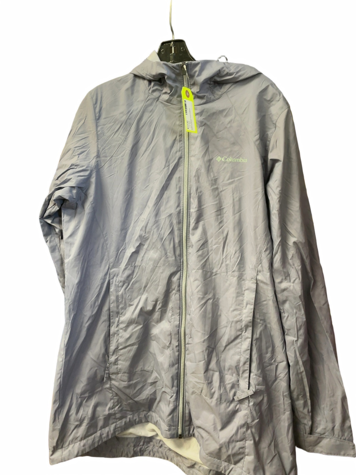 Columbia Rain Jacket Size Large Grey/Purpleish - image 1