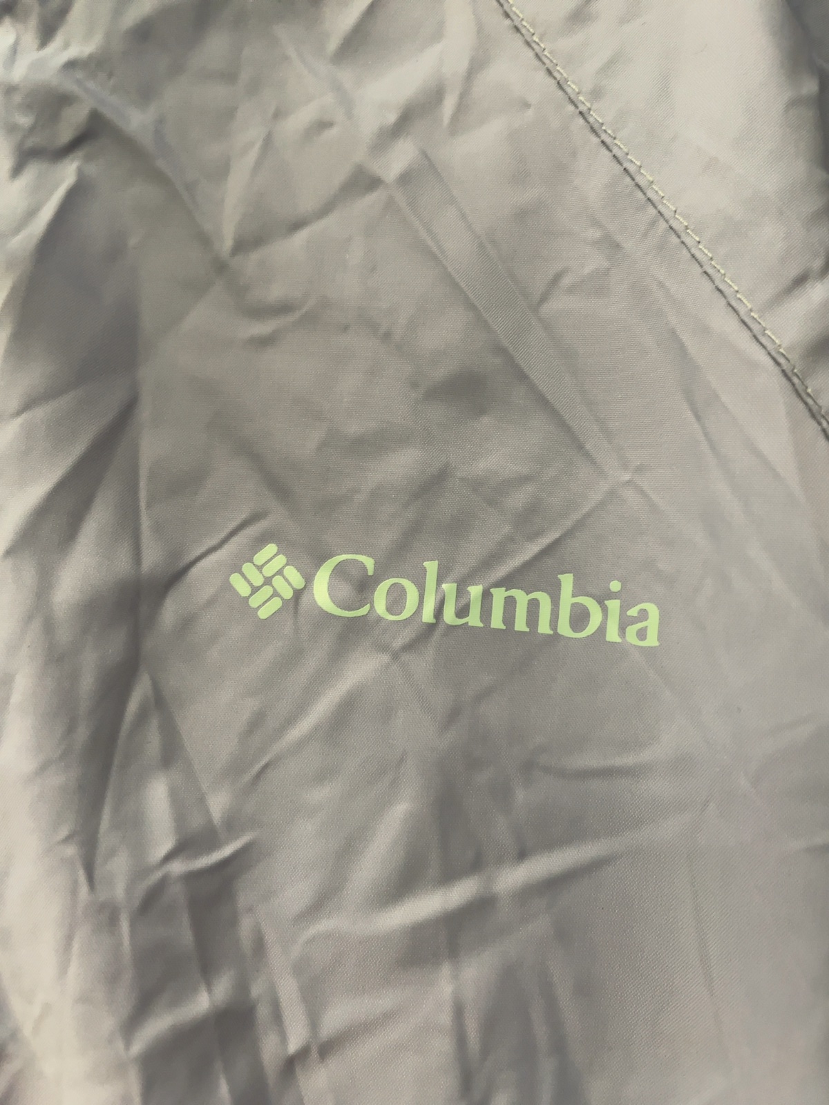 Columbia Rain Jacket Size Large Grey/Purpleish
