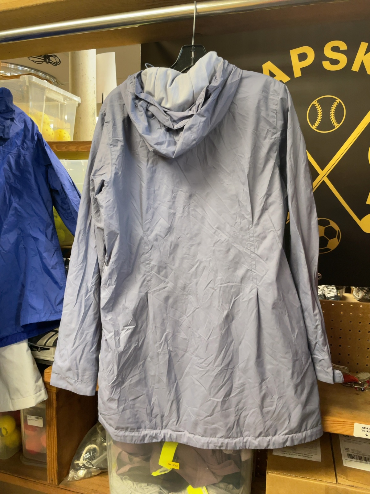 Columbia Rain Jacket Size Large Grey/Purpleish