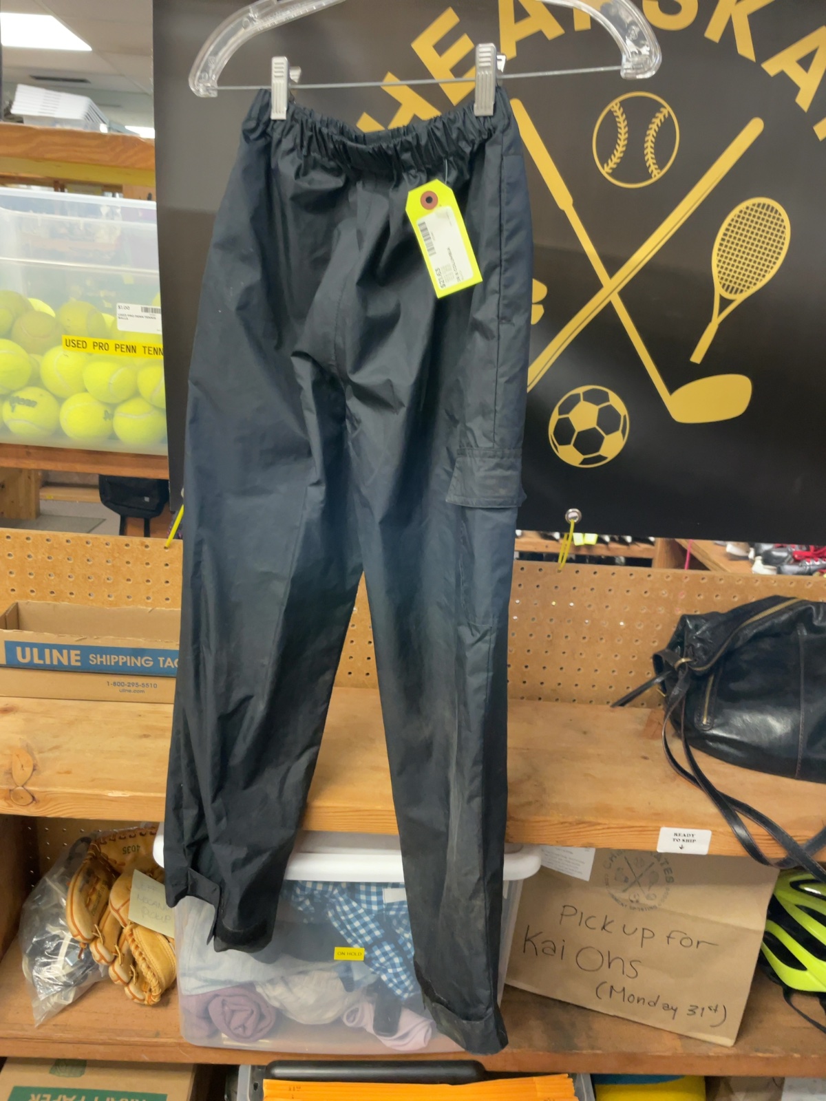 Columbia Rain Pants JR 8 Black