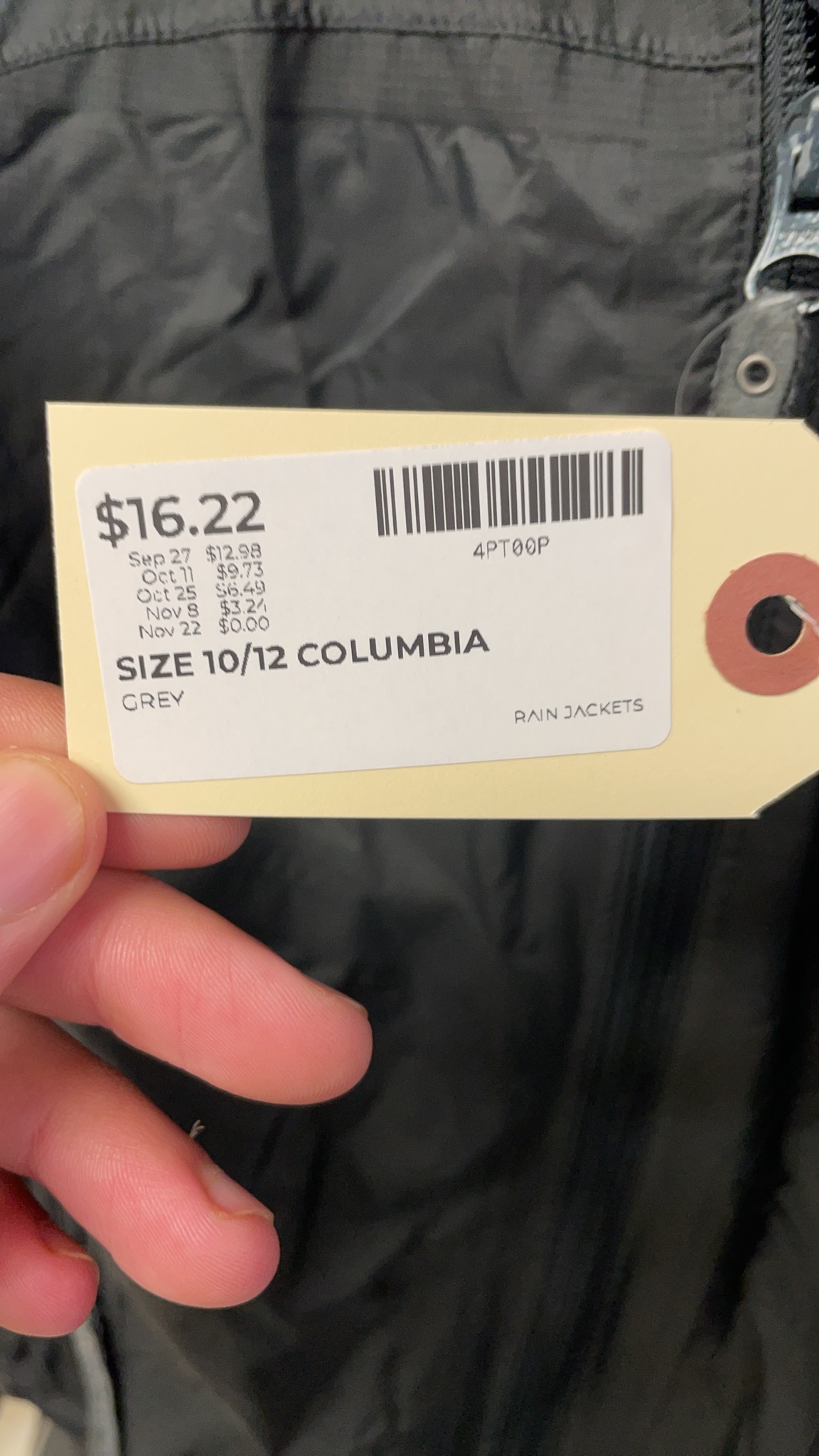 Columbia Titanium Omni-Tech Youth 10/12 Rain Jacket