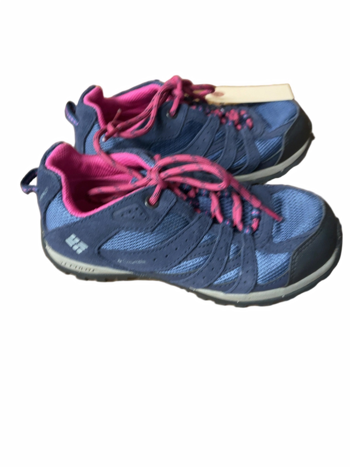 Columbia Waterproof Hiking Shoes Size 2 Blue/Pink - image 1