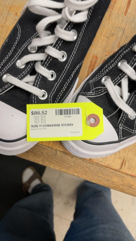 Converse x Stüssy Chuck 70 High Top Sneakers - Size 11