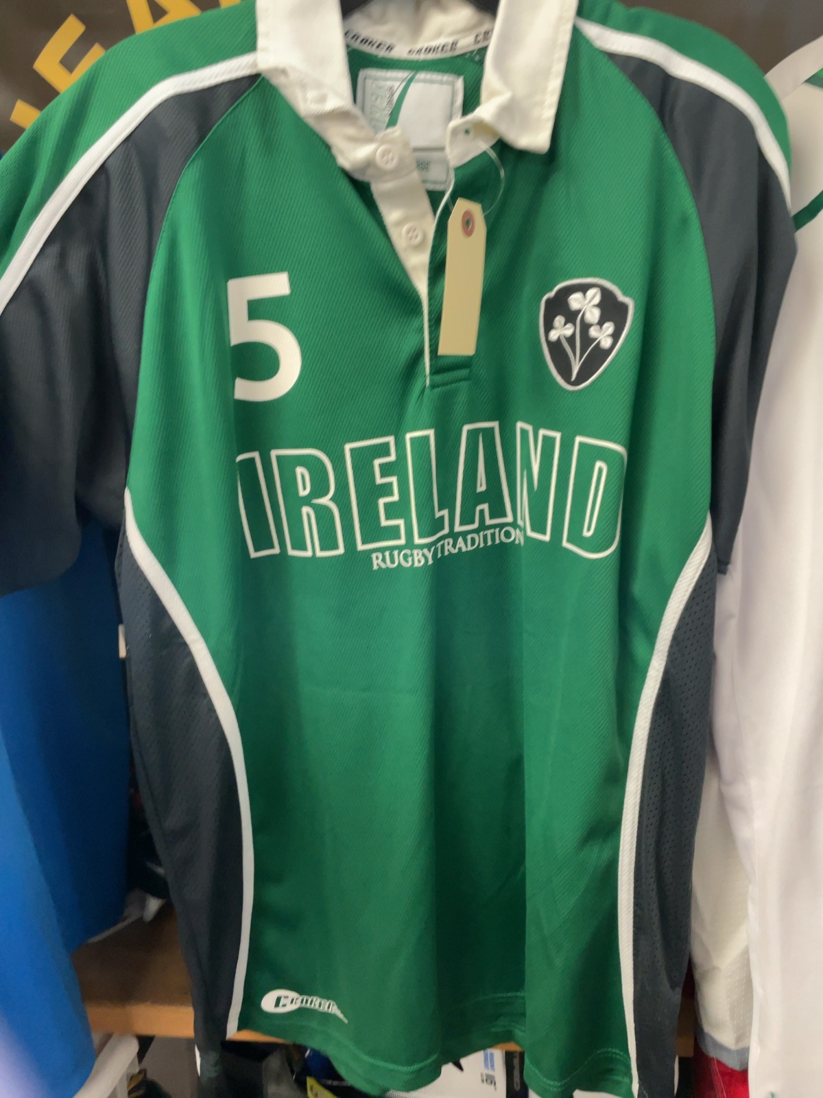 Croker Ireland Rugby Tradition Jersey Size Large