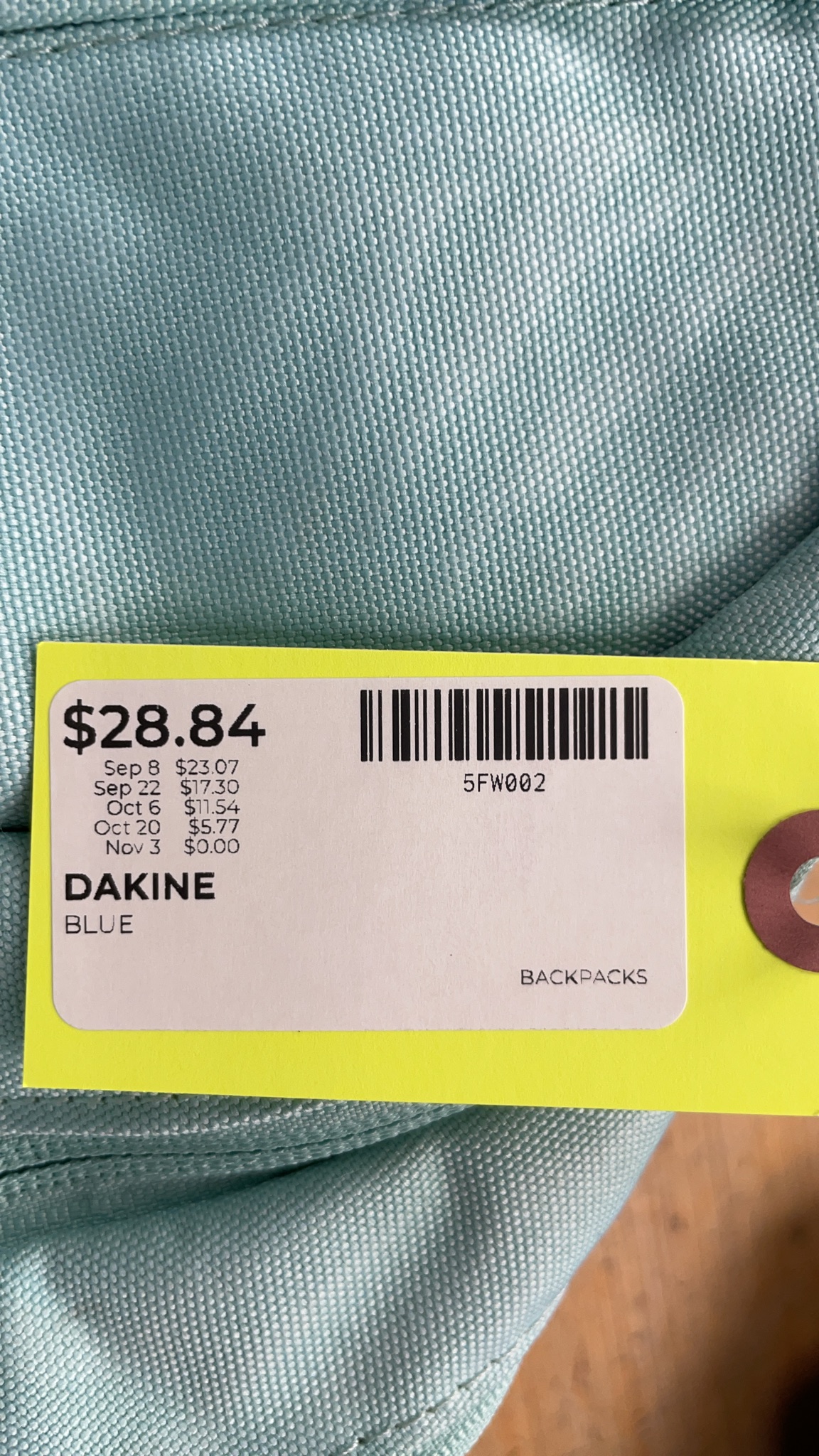 Dakine Blue Backpack