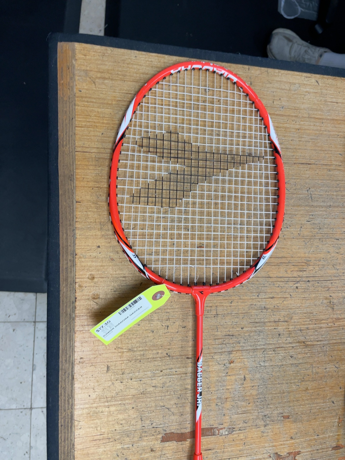 Diadora Dagger Jr. Junior Badminton Racquet - Orange