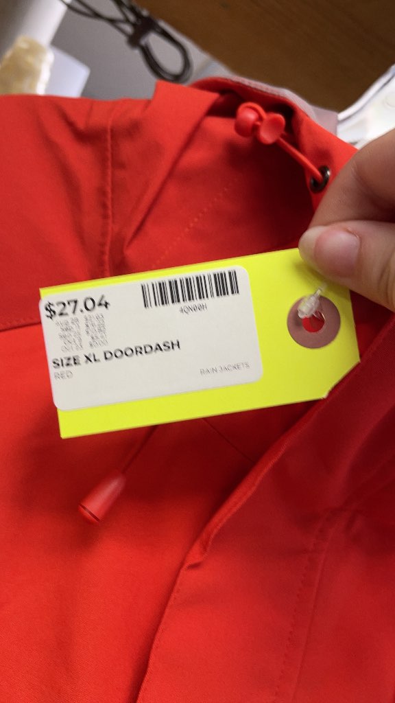 DoorDash Rain Jacket