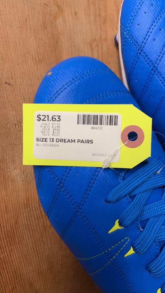 Dream Pairs Soccer Cleats - Size 13