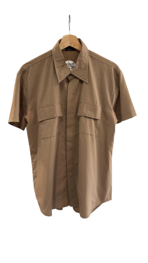 DSQUARED2 Short Sleeve Button Up Shirt Tan Good Condition Size M - image 1