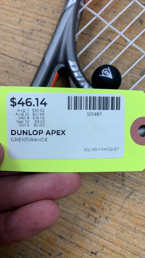 Dunlop Apex Supreme 2.0 Squash Racquet