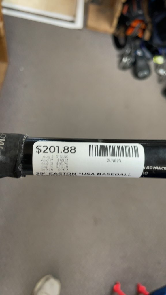 Easton ADV 360 USA Baseball Bat 29" -10