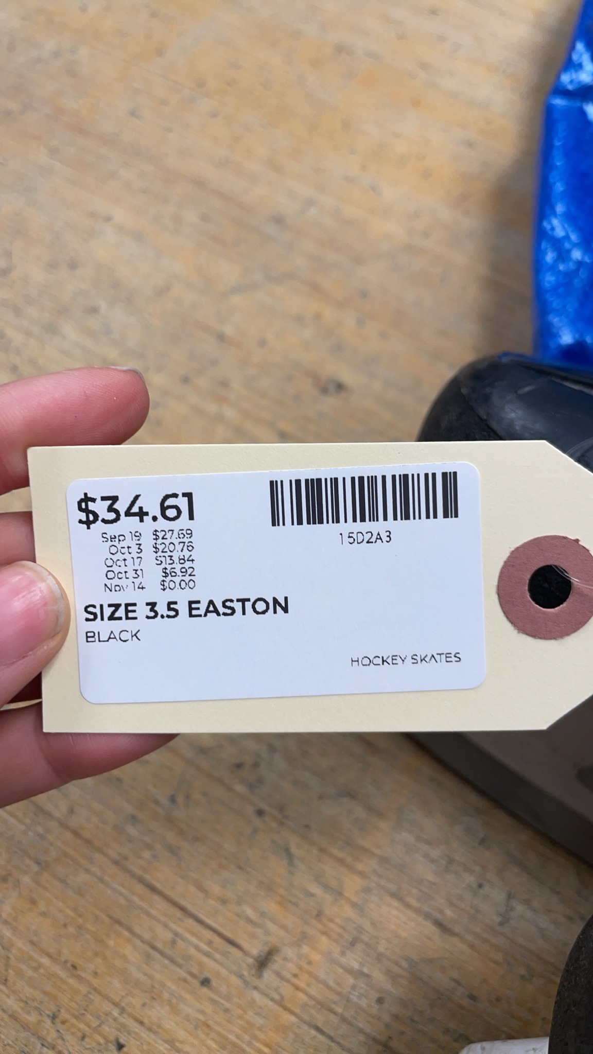 Easton Mako M7 Size 3.5 Hockey Skates