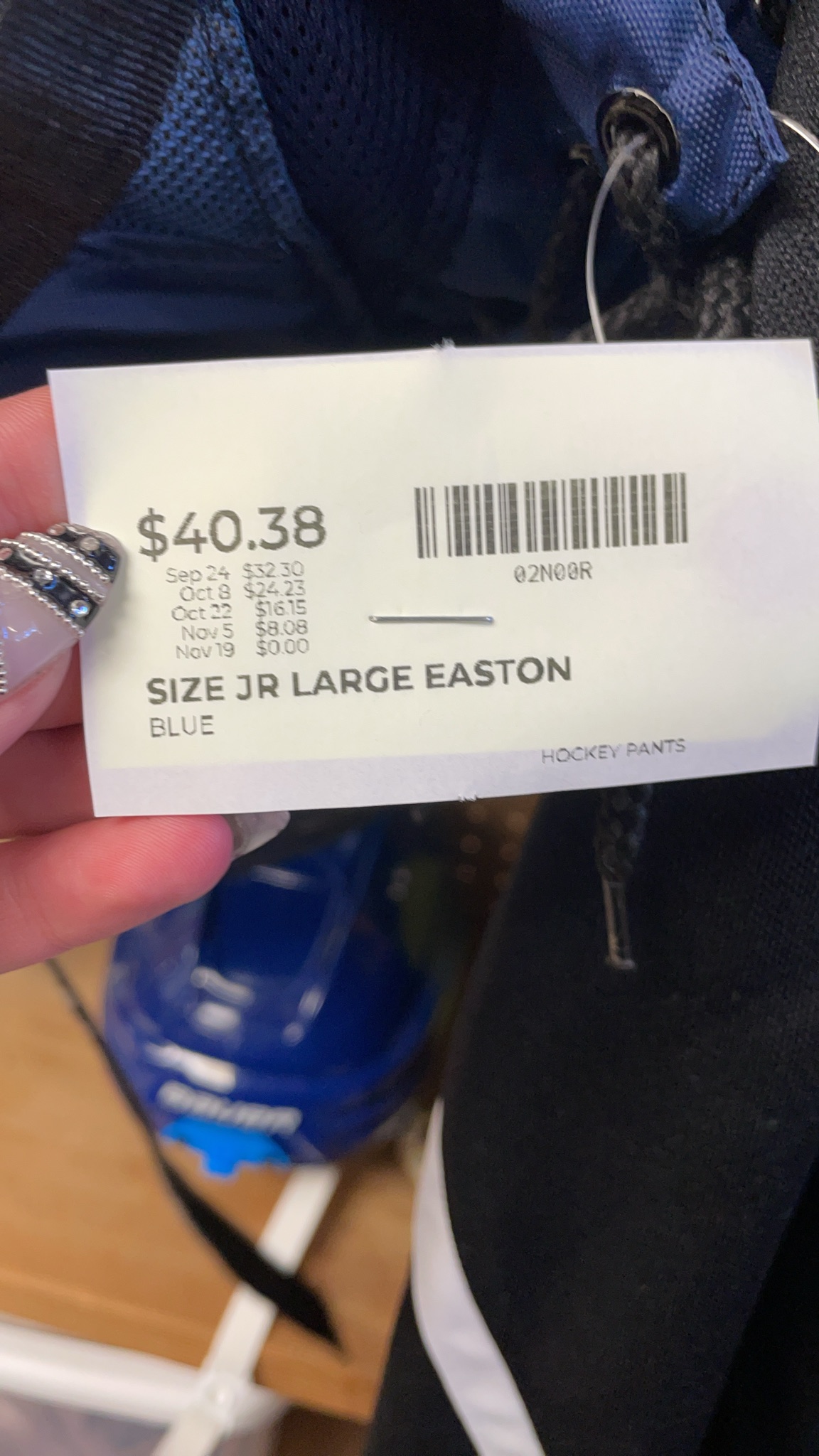 Easton Synergy JR Large Blue Hockey Pants