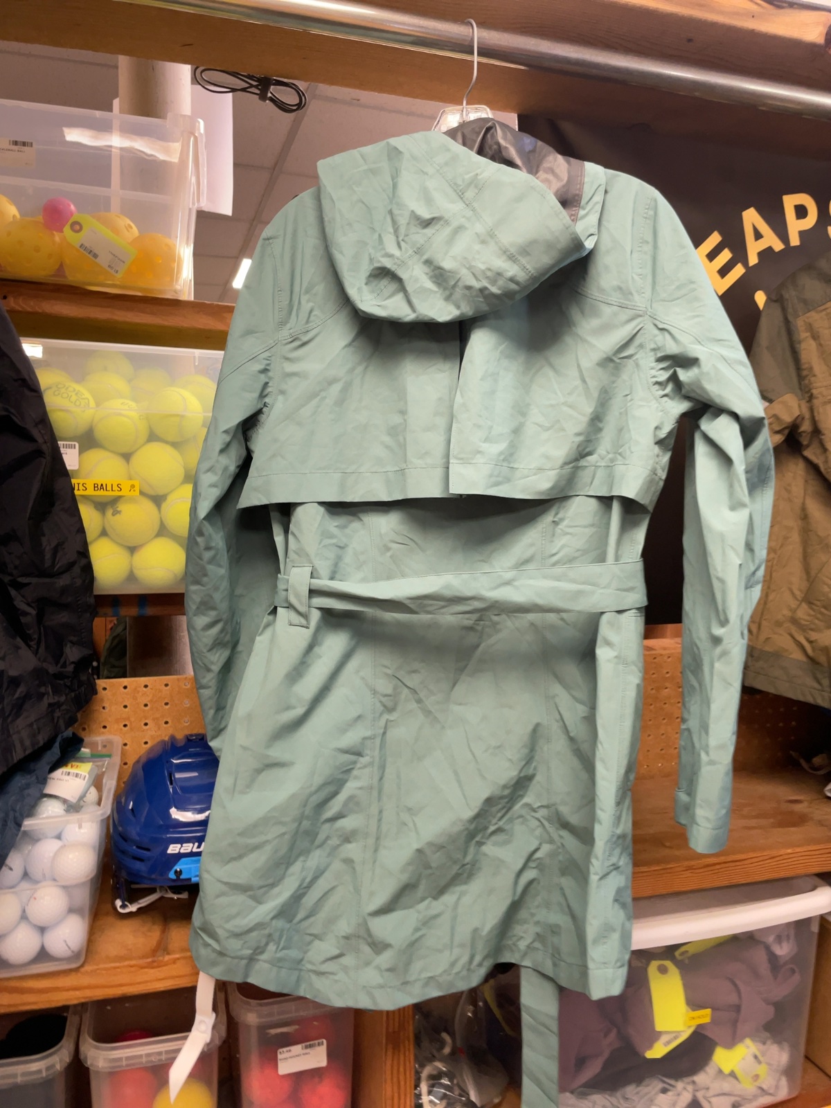 Eddie Bauer Rain Jacket Medium Mint Green