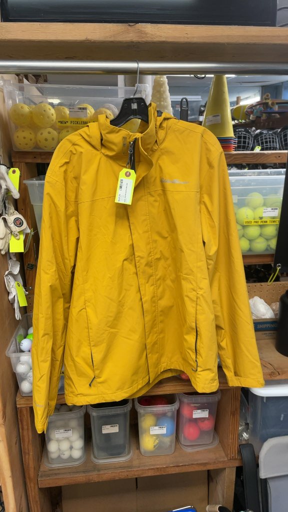 Eddie Bauer Yellow Rain Jacket