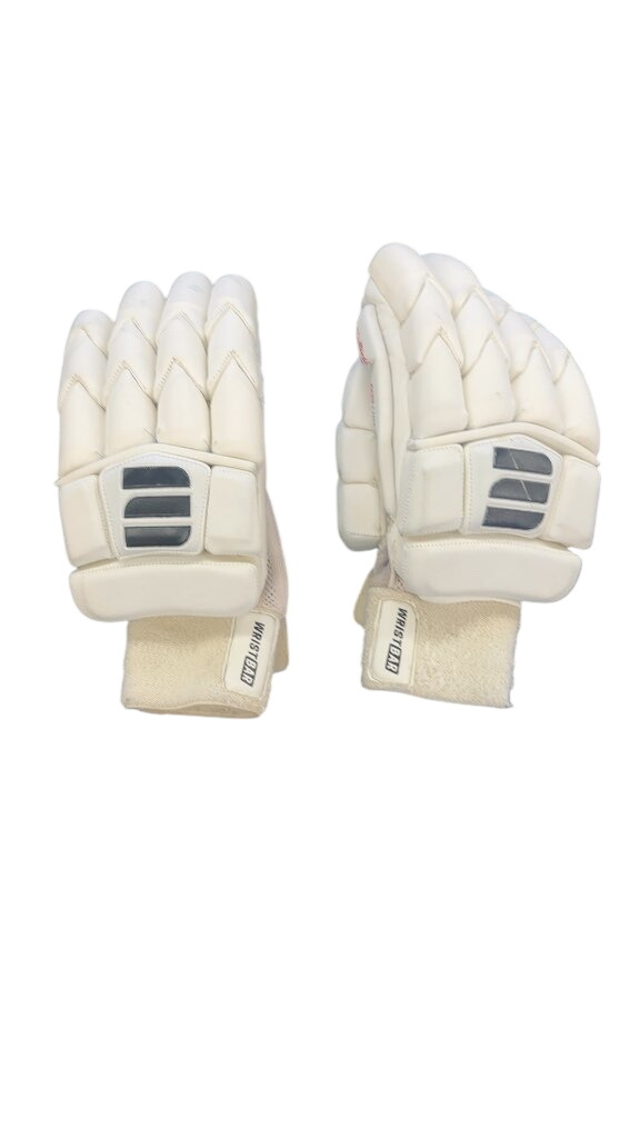 Edge Pro Line Cricket Batting Gloves White Used Adult - image 1