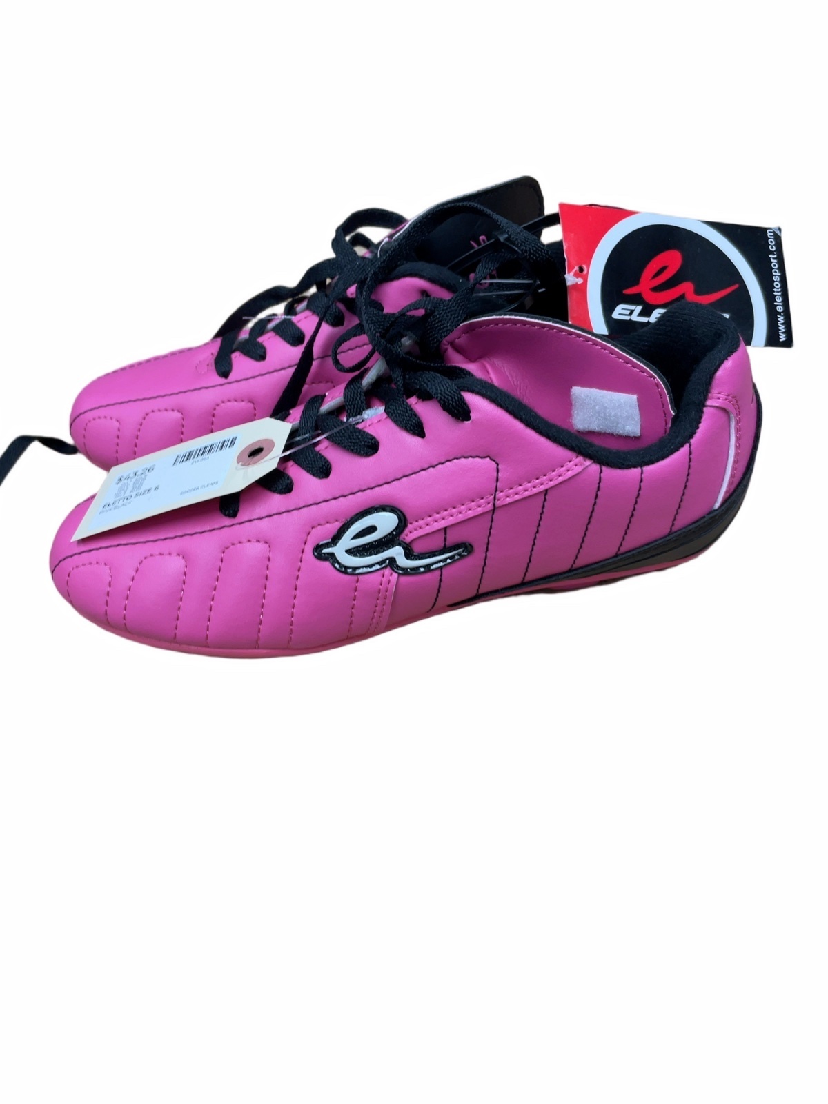 Eletto Soccer Cleats Size 6 Pink/Black