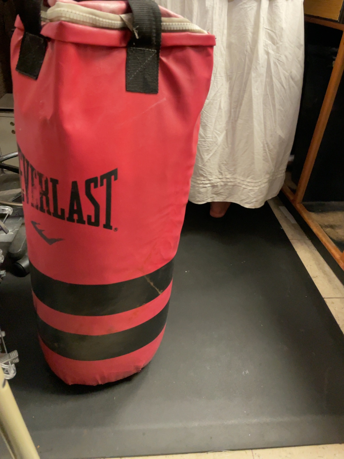 Everlast Punching Bag - Red/Black