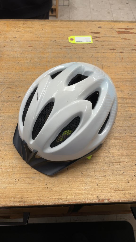 Everyday Cycling Helmet - White/Blue - 52-57cm