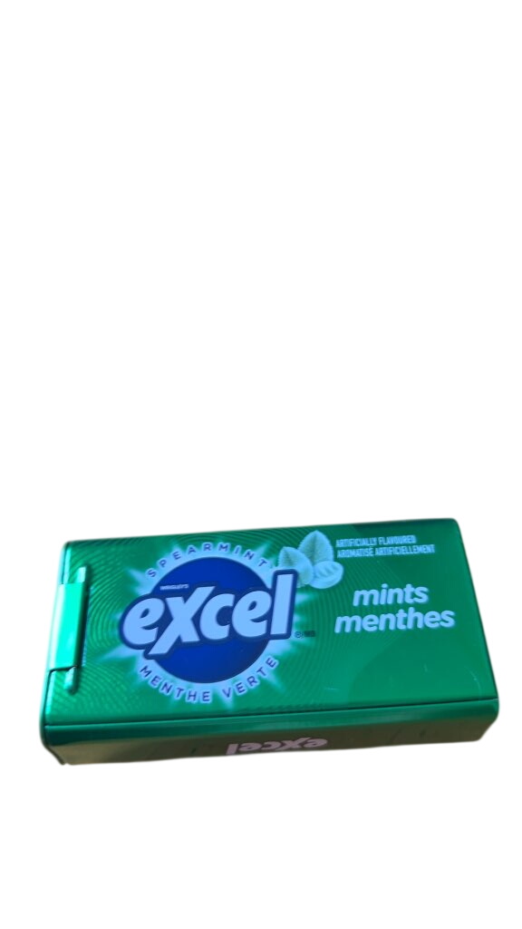 Excel Mints Spearmint Tin Excellent Condition