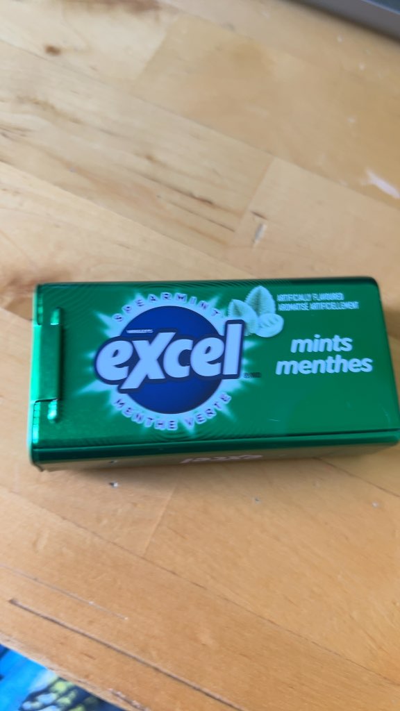 Excel Mints Spearmint Tin New 34g