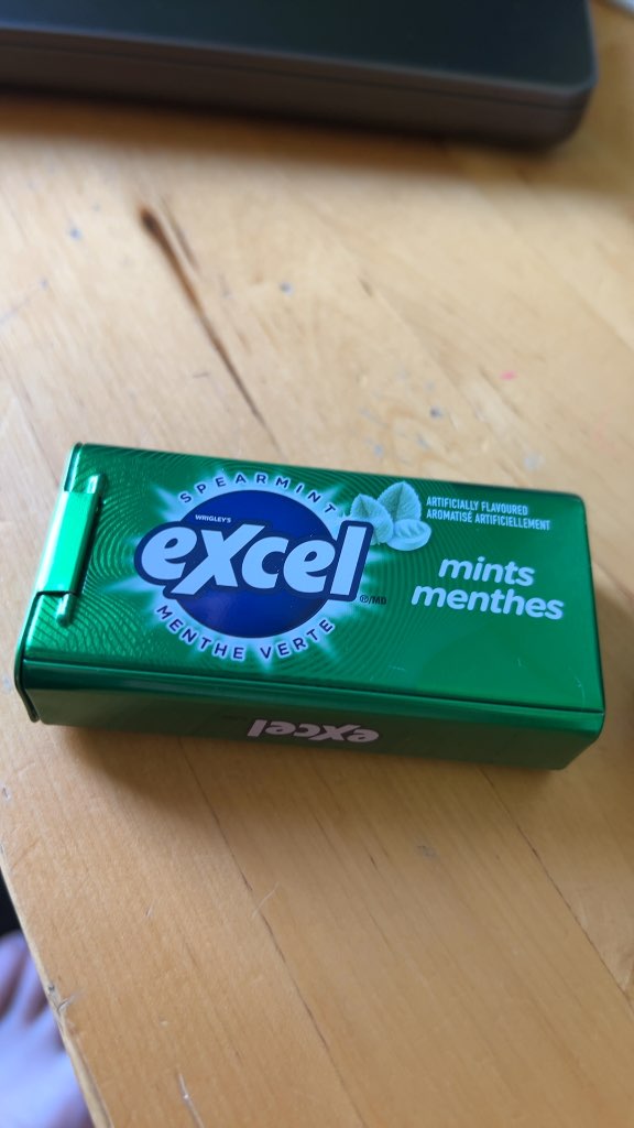 Excel Spearmint Mints Tin New