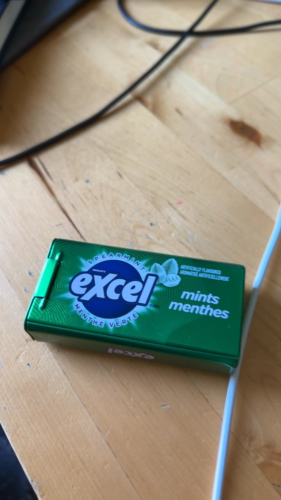 Excel Spearmint Mints Tin New
