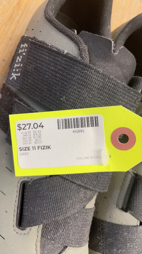 Fizik Cycling Shoes Size 11 Grey