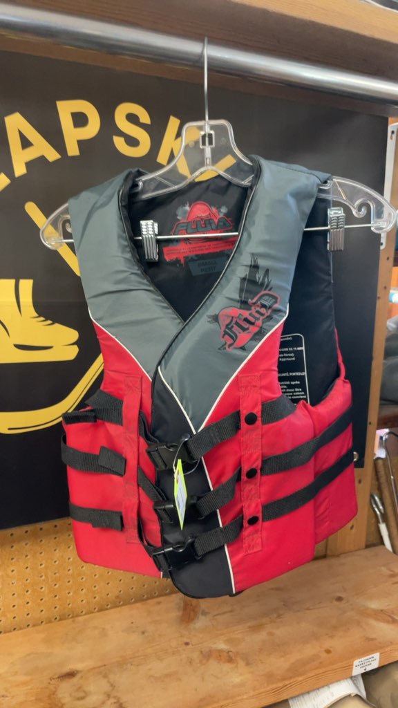 Fluid Adult Small Life Jacket - Red/Grey