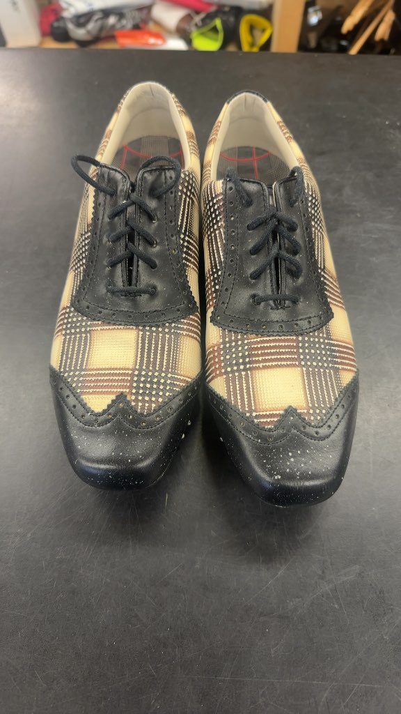 FootJoy Golf Shoes LoPro Collection Plaid Wingtip Good Condition 7.5W