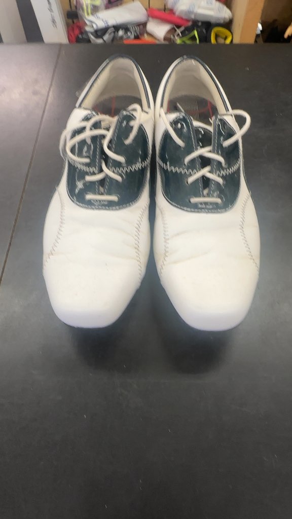 FootJoy Golf Shoes LoPro Collection White Navy 7.5W