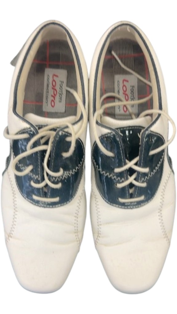 FootJoy Golf Shoes LoPro Collection White Navy 7.5W